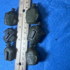 12″ ACTION FIGURE ACCESSORIES – LOT OF 6 CANTEENS – USED