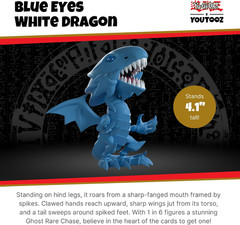 Blue Eyes White Dragon Vinyl Figure 4.1″ YuGiOh Collectible Anime Monster Toy