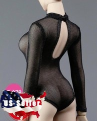 1/6 Fishnet Mesh Bodysuit Outfit 12″ Hot Toys PHICEN TBLeague Female Figure