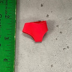 SU-UW-SUP: 1/12 Fabric Red Superman trunks for 6″ muscular action figure body