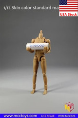 MCCToys 1/12 Male Muscle Narrow Shoulder Flexible Figure Body For 6″Figure Doll