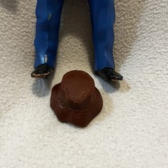 Vintage WWE WWF LJN Superstars Hillbilly Jim Wrestling Figure with Hat