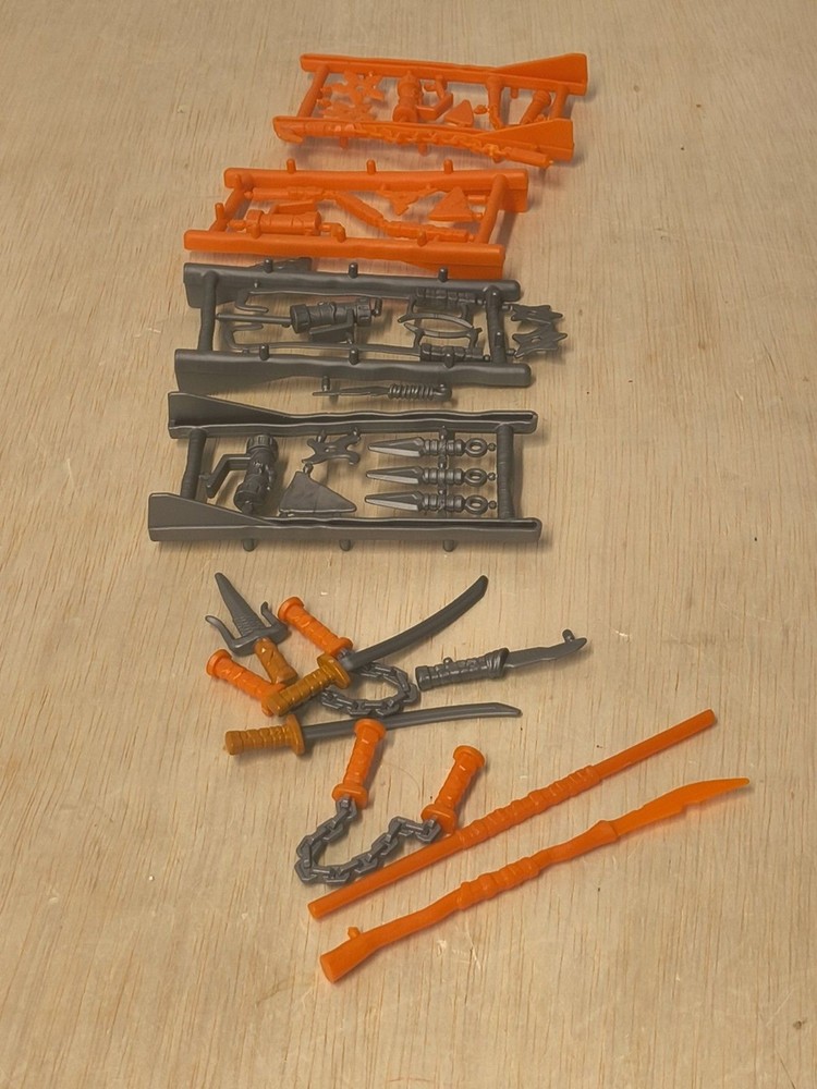 TMNT Teenage Mutant Ninja Turtles Weapons Rack Replacement Accessories Lot