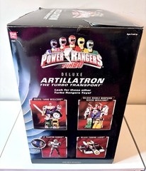 1997 BANDAI POWER RANGERS TURBO DELUXE ARTILLATRON TRANSPORT CIB