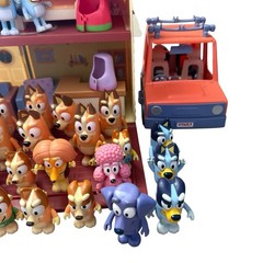 Moose Bluey Figures & House Furniture & More Huge Lot Nana Indy Snickers