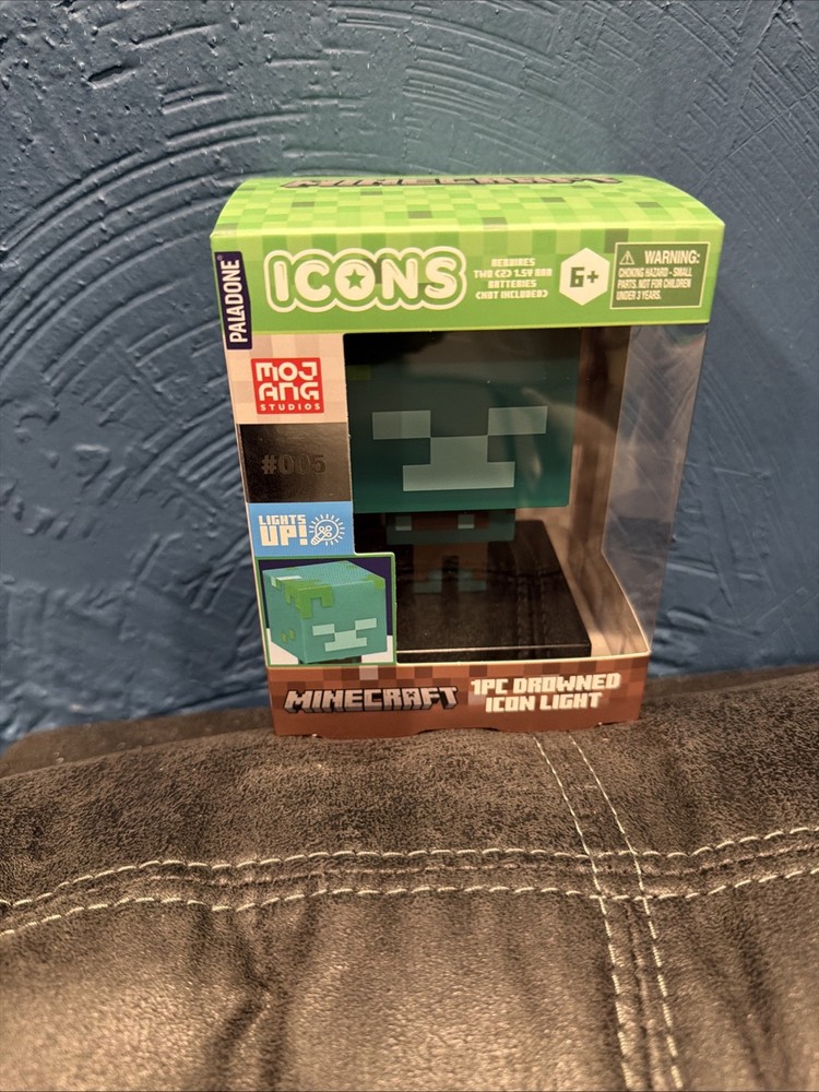 Minecraft Drowned Icon Light #005 LED Series 1 Paladone Mojang New