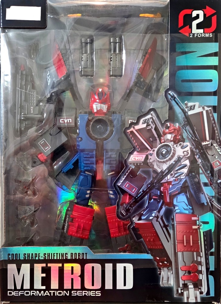 Metroid Deformation Series Cool shape- shifting Robot Aircraft Carrier *LARGE*