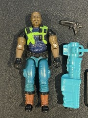 gi joe lot figure 1993 Roadblock 100% complete High Grade Minty Neon Vest