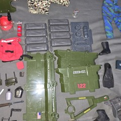 GI Joe Lanard Mixed Lot Accessories Clothes Lanard Military Ultra Corps 60mm