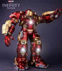 18″ Iron Man Hulkbuster Marvel Avengers MK-44 Deluxe LED Action Figure Model Kit