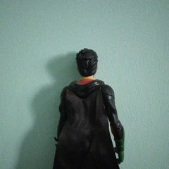 Robin Action Figure Red/Black/Green/Yellow Plastic Costume Figure w/ Cape