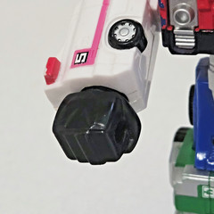 Bandai 1997 Power Rangers 5″ Carranger DX VRV Megazord (READ, wear, incomplete)