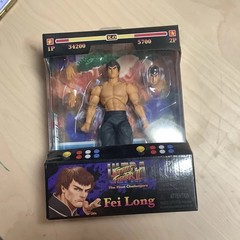 Street Fighter figure lot of 10 Jada and two custom made battle backgrounds