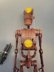 1/6 Sideshow Star WarsGeonosis Battle Droid Commander And Count Dooku Hologram