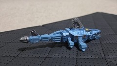 RARE Dinotrux Diecast Aquadon Shark Blue Metal Vehicle Dinosaur Die-Cast Aquatic