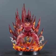 38cm Kaioken Goku Figure Dragon Ball Anime PVC Action Statue Collectible Model T