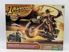 Indiana Jones Worlds Of Adventures Indiana Jones w/ Motorcycle & Side-Car New