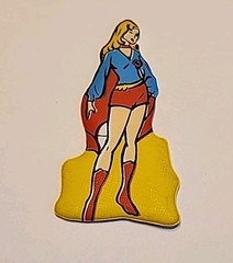 Vtg RARE VHTF DC Comics Supergirl Catwoman Figure Duo Set Rare Italy 1983
