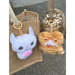 Fuggler Toothy Monster Mini Plush Keychain Pendant Alley Cats Series Toy 3.9in