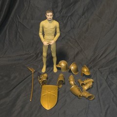 Marx Toys Noble Knights 12″ Figure Lot 1999 Reissue 5 Figures Armor COA Booklet
