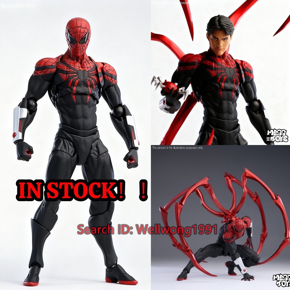 In Stock Mess Toys Superior Spiderman Octopus Action Figure Toy Free Shipping