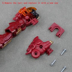 Upgrade Kit For Legacy Transmetal II Megatrn Replace Tail Knife Weapon