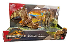 Jurassic World Rebirth Dr. Henry Loomis & Pteranodon NEW 4+