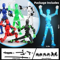 Luminous 13 Action Figure 1.8 x 1.15 x 1.58 inches, 6pcs 13 Set