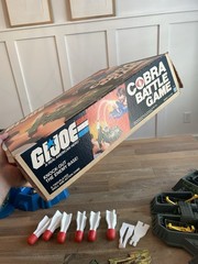 Vintage 1982 GI JOE Cobra Battle Game W/ Clean Original Box NICE FREE SHIP