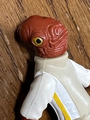 VINTAGE STAR WARS ROTJ 1983 TAIWAN ADMIRAL ACKBAR COMPLETE PAINTED ARMS VARIANT