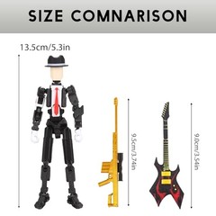 T13 Action Figure Fully Articulated Robot Toy 5.4in Tall Dummy 13 Model Gift