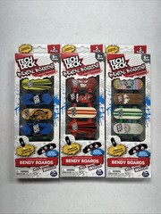 (3) 5pk TECH DECK BENDY BOARDS SPINMASTER ERASER SKATEBOARD LOT