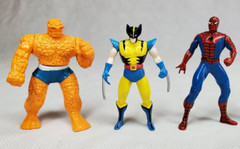Vintage Spider Man Posable Die Cast Action Figure ToyBiz 2002 LOT