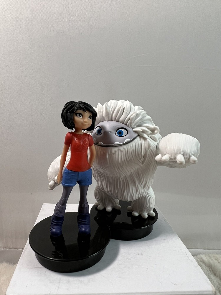 Abominable 2019 movie Snowmen & Yi Figurine plastic Figurine Cake Topper 3″ NIB