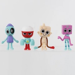 8pc/Set PVC 3 1/2 inch Dandy’s World Figure Toys Dandy Vee Sprout Astro