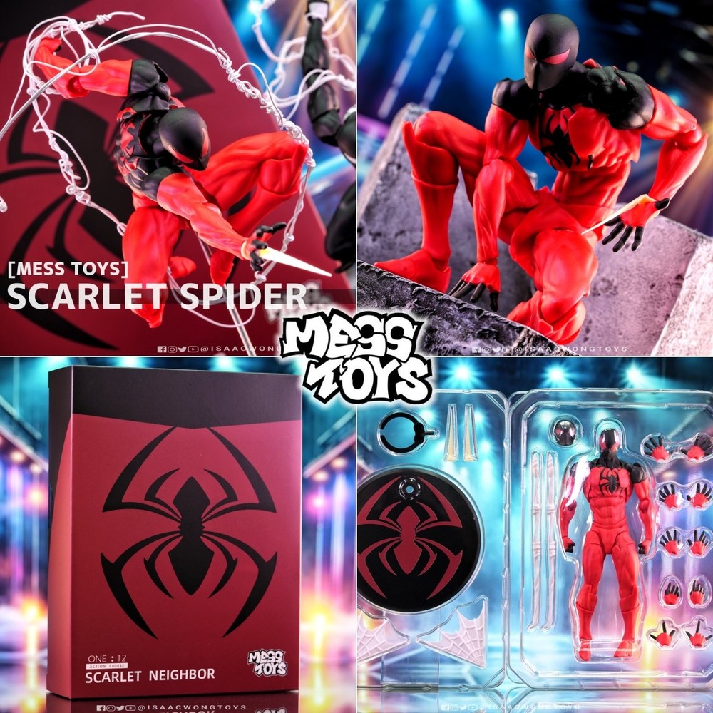 In Stock！CT Toys MessToys Symbiote Spider-Man Kaine Parker Action Figure Boxed