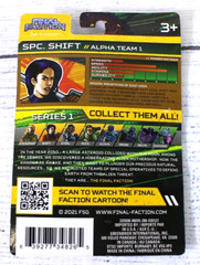 3 Final Faction Steel, Amari, Shift Alpha Team 1 ~ 3.75″ Action Figures