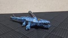 RARE Dinotrux Diecast Aquadon Shark Blue Metal Vehicle Dinosaur Die-Cast Aquatic