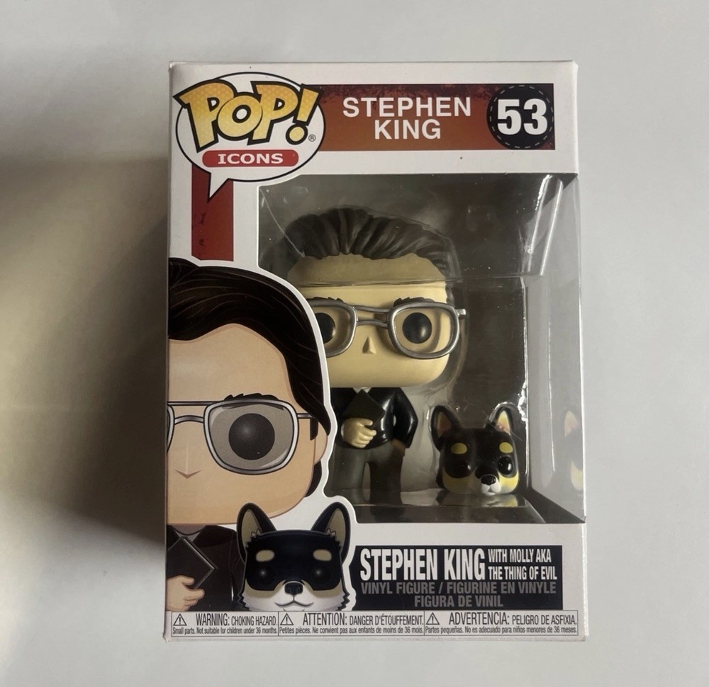 Stephen King with Molly 53 Funko Pop Vinyl