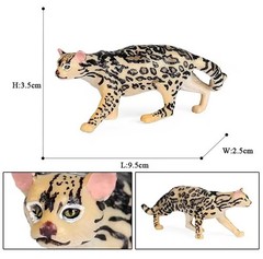 Ocelot Spotted Wild Cat Animal Toy PVC Action Figure Doll Kids Toys Party Gift