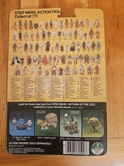 STAR WARS Lando Calrissian ROTJ 1983 KENNER 77 Back (torn punch, light crease)