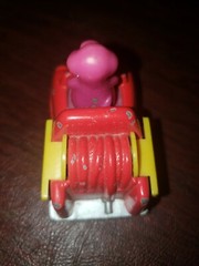 Barney Lyons Group Fire Truck Engine Dinosaur Die Cast Car 1993 Vintage