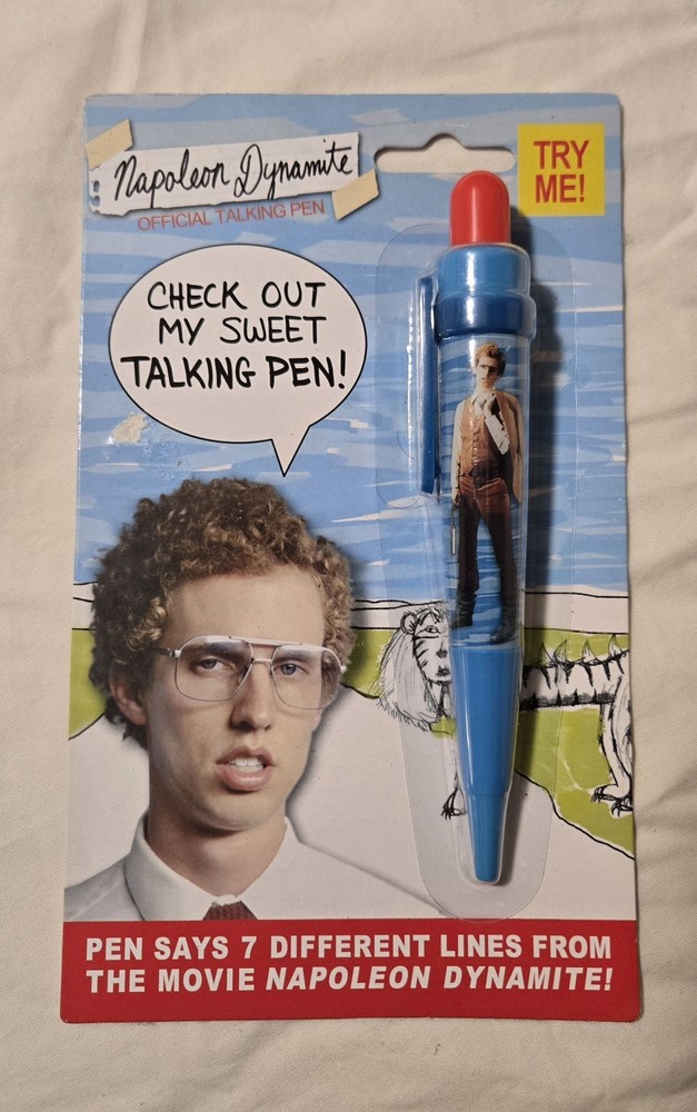 Napoleon Dynamite Official Talking Pen NEW Sealed Non Working Dead Battery 2005