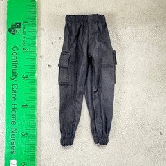 PB-MUF-PT-BLK: Black Cargo Pants for 7″ WWE or Muff Toys Adam Muscle Body