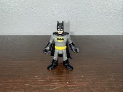 Fisher-Price Imaginext DC Super Friends Batman Action Figure Black Yellow Gray
