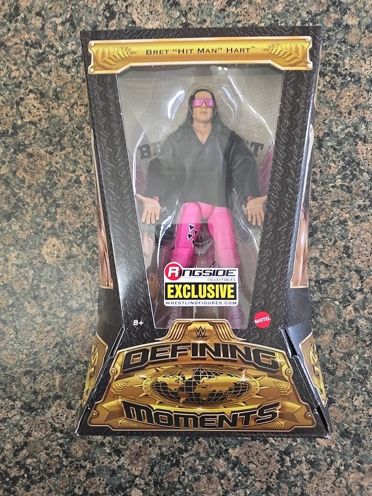 WWE Ringside Exclusive Defining Moments Bret HitMan Hart Brand New Sealed