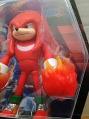 Sonic the Hedgehog 3 Movie Fire Fist Knuckles Figure In Stock Jakks Pacific 2025