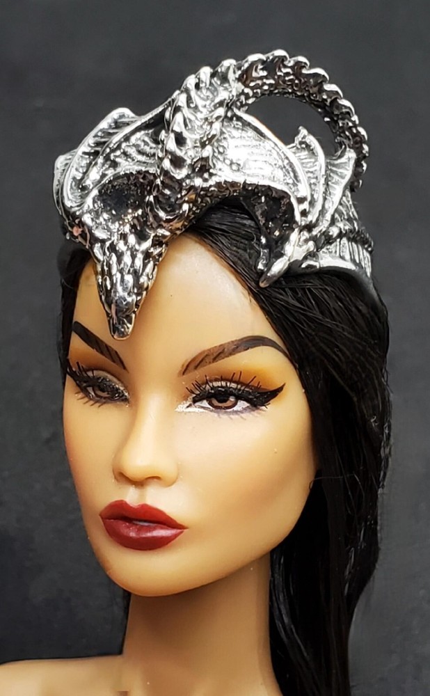 1:6 doll Metal Tiara game of thrones crown doll elf dark queen jewelry BJD