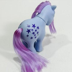 Vintage My Little Pony Blue Belle Italy Hasbro 1982 G1 Purple Stars