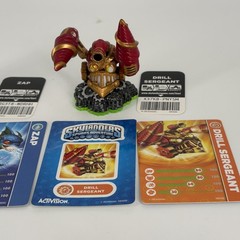 Skylanders Spyro’s Adventure Camo Zap Drill Sergeant Figure Lot with Cards